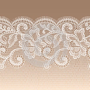 White Lace Seamless Pattern.