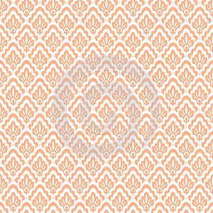 white lace type damask geometric seamless pattern