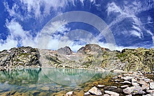 White lake in Chamonix valley