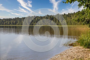 White Lake in Rivne region, Ukraine
