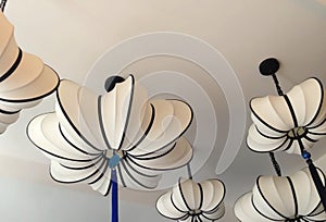 White lantern with tassle