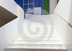 White large staircase