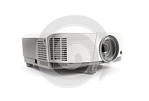 White LCD Projector Video Presentation and Home Theatre Entertainment