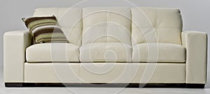 White Leather Couch