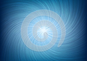 White Light Twist Line Burst Ray on Blue Background