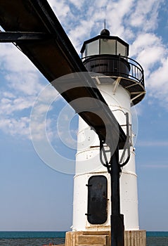 White Lighthouse and Catwalk