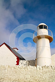 White lighthouse in Dingle