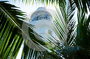 White lighthouse Dondra Head