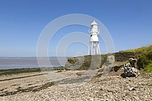 White lighthouse, Somerset