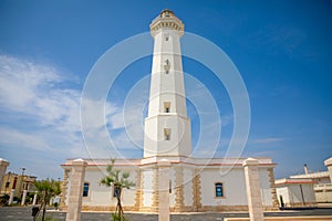 White Lighthouse of Torre Canne, Fasano in south of Italy