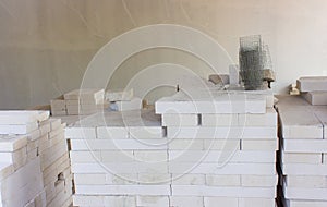 White Lightweight Concrete block,Used in the wall