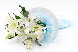 White lily bouquet