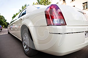 White limousine