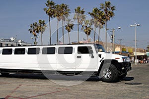 White limousine