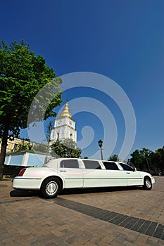 White limousine