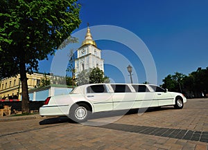 White limousine