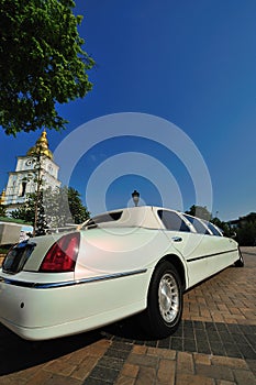 White limousine