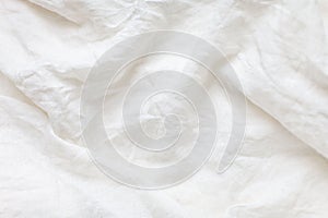 White linen cloth background