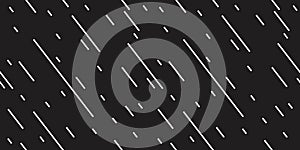 White lines seamless repeat pattern on a black background Vector