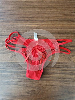 Red lingerie underware
