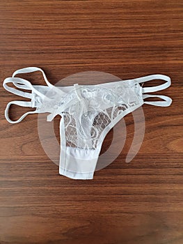 White lingerie underware