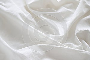 White linnen cloth textile backdrop, blank soft pattern