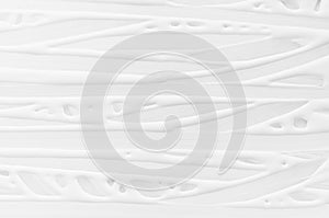 White liquid paint striped texture with horisontal lines as modern abstract background.