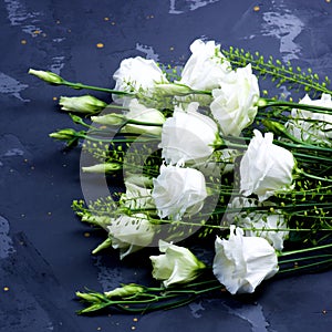 White Lisianthus Flowers