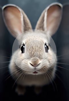 Rabbit background animal isolated hare bunny white fur mammal easter small pets cute