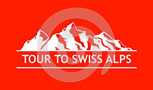 White Logo of Swiss Mountains