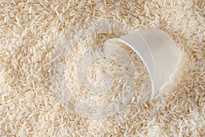 White long rice background texture