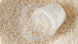 White long rice background texture