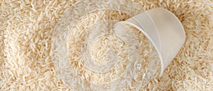 White long rice background texture