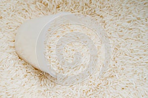 White long rice background texture