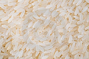 White Long Rice Background, Uncooked Raw Cereals