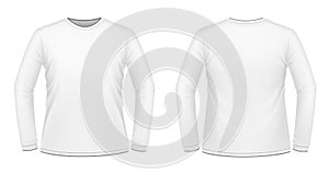 White long-sleeved T-shirt