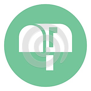 White mail box, icon