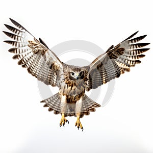 White Male Red Tailed Hawk In Flight: Esoteric Symbolism And Emotional Gestures