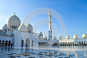 White Marbel Sheikh Zayed Grand Mosque, Abu Dhabi UAE , United Arab Emirates