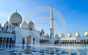 White Marbel Sheikh Zayed Grand Mosque, Abu Dhabi UAE , United Arab Emirates