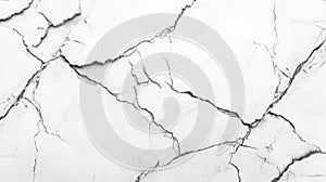White marble background with a cracked effect.