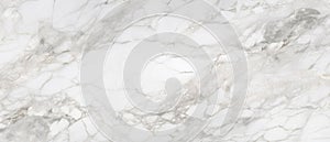 White marble background with natural pattern.