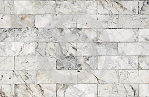 White marble block walls for texture and background