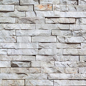 White marble brick wall texture