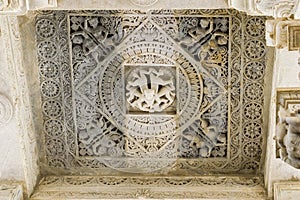 White Marble Carvings at Ranakpur Jain Temple Rajasthan