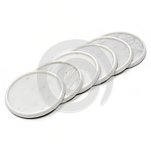White Marble Coasters