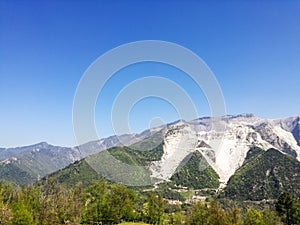 White marble quarries, Codena, Carrara, Italy