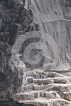 White marble quarry