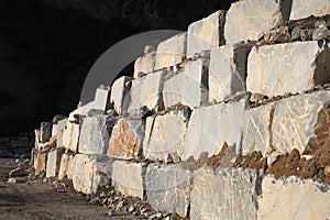 White marble quarry