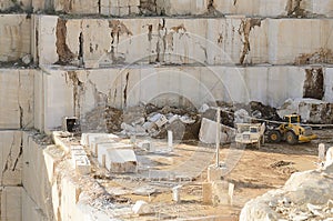 White marble quarry